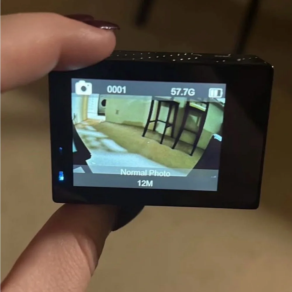 Action Camera with Black Design
